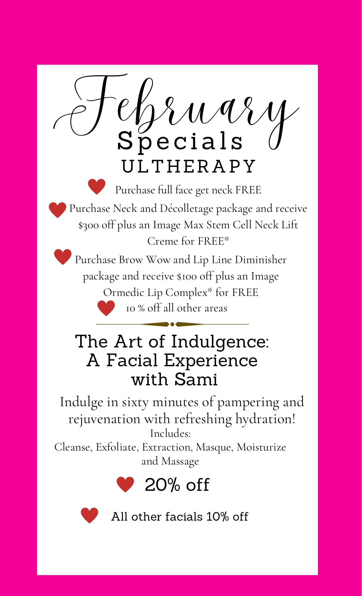 Monthly Specials Montana Medical Aesthetics Clinic PLLC